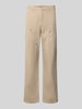 Wood Wood Straight Fit Jeans mit Beintaschen Sand
