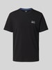 EA7 Emporio Armani T-shirt met labelprint Zwart