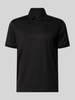 Emporio Armani Slim Fit Poloshirt mit Logo-Stitching Black