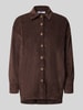 ZABAIONE Hemdbluse aus Cord Modell 'Si44ssy' Dunkelbraun
