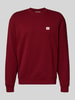 Calvin Klein Jeans Regular fit sweatshirt met logopatch, model 'Terry' Bordeaux