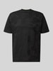 BOSS Green regular fit T-shirt van puur katoen model 'TS_NETWORK JQ' Zwart