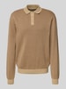 Blend Gebreide pullover met polokraag, model 'BAO POLO KNIT' Taupe