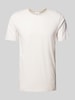 Lindbergh T-Shirt mit Strukturmuster Offwhite