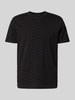 Armani Exchange Regular Fit T-Shirt mit Allover-Print Black
