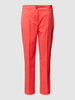 Marc Cain Slim fit stoffen broek met knoopsluiting, model 'Franca' Rood