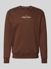 Alpha Industries Bluza o kroju regular fit z mieszanki bawełny z detalem z logo Jasnobrązowy