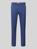 SELECTED HOMME Slim fit stoffen broek met Franse steekzakken Jeansblauw