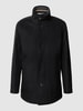 BOSS Mantel mit Label-Applikation Modell 'Coxtan' Schwarz