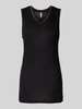 Soyaconcept Leinentop mit V-Ausschnitt Modell 'EMEL' Black