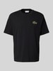 Lacoste T-shirt met ronde hals Zwart