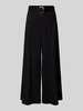 MAC Stoffhose mit Gürtel und Eingrifftaschen Modell 'Carletta' Black