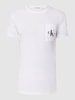 Calvin Klein Jeans T-shirt met borstzak  Wit