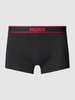 HUGO Boxershort met labelprint, model 'EXCITE' Zwart