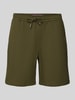 Tommy Hilfiger Regular Fit Shorts aus Baumwoll-Elasthan-Mix Oliv