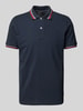 Geox Poloshirt mit Label-Stitching Modell 'Piquee' Marine