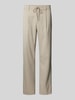 SELECTED HOMME Regular Tapered Fit Bundfaltenhose mit Tunnelzug Modell 'LEROY' Beige