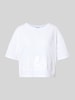 Armani Exchange t-shirt z cekinowym obszyciem Biały
