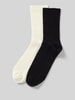 Jake*s Casual Socken mit geripptem Abschluss Black