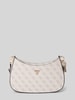 Guess Handtasche mit Label-Applikation Modell 'NOELLE' Taupe
