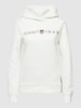 Gant Hoodie met labelprint Ecru