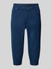 Angels Slim fit capribroek in 5-pocketmodel, model 'Turn up' Marineblauw