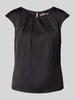 Christian Berg Woman Selection Blusenshirt mit Rundhalsausschnitt Black