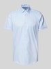 OLYMP Level Five Modern fit zakelijk overhemd met 1/2-mouwen Bleu