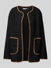 ZABAIONE Jacke mit offener Vorderseite Black