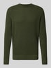 Superdry Gebreide pullover met ronde hals Olijfgroen