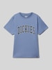 Dickies T-shirt met labelprint, model 'AITKIN' Bleu