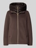 EMME Regular fit jack met viscose, model 'SORRISO' Donkerbruin
