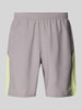 Under Armour Regular fit korte broek met labelprint, model 'Tech Utility' Antraciet