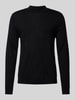 SELECTED HOMME Strickpullover mit Stehkragen Modell 'TRAY' Black