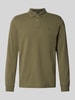 MCNEAL Regular Fit Poloshirt mit Label-Stitching Oliv