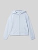 Mango Sweatjacke mit Eingrifftaschen Modell 'dina' Bleu
