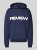 REVIEW Hoodie met capuchon Marineblauw