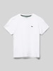 Lacoste T-Shirt mit Logo-Patch Weiss