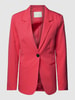 Kaffe Blazer met strookzakken, model 'KASAKURA' Kersenrood