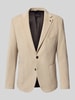 Zuitable Slim fit 2-knoops colbert van corduroy met reverskraag Beige