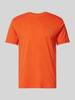 Gant T-shirt o kroju regular fit z efektem melanżu Pomarańczowy
