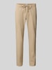 Brax Straight fit stoffen broek met Franse steekzakken, model 'PHIL' Beige