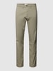 SELECTED HOMME Slim Fit Chino in unifarbenem Design Modell 'NEW Miles' Khaki
