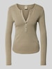 G-Star Raw Longsleeve mit V-Ausschnitt Khaki