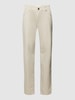 Brax Hose mit Strukturmuster Modell 'Cadiz' Beige