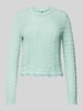 Only Regular Fit Strickpullover aus Struktur Strick Modell 'SAGA' Ocean