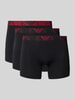 Emporio Armani Boxershorts mit elastischem Logo-Bund im 3er-Pack Black