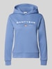 GANT Bluza z kapturem o kroju regular fit z nadrukiem z logo Jasnoniebieski