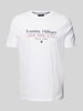 Tommy Hilfiger T-Shirt mit Label-Print Weiss