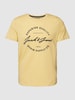 Jack & Jones T-shirt z okrągłym dekoltem model ‘ACE’ Jasnożółty